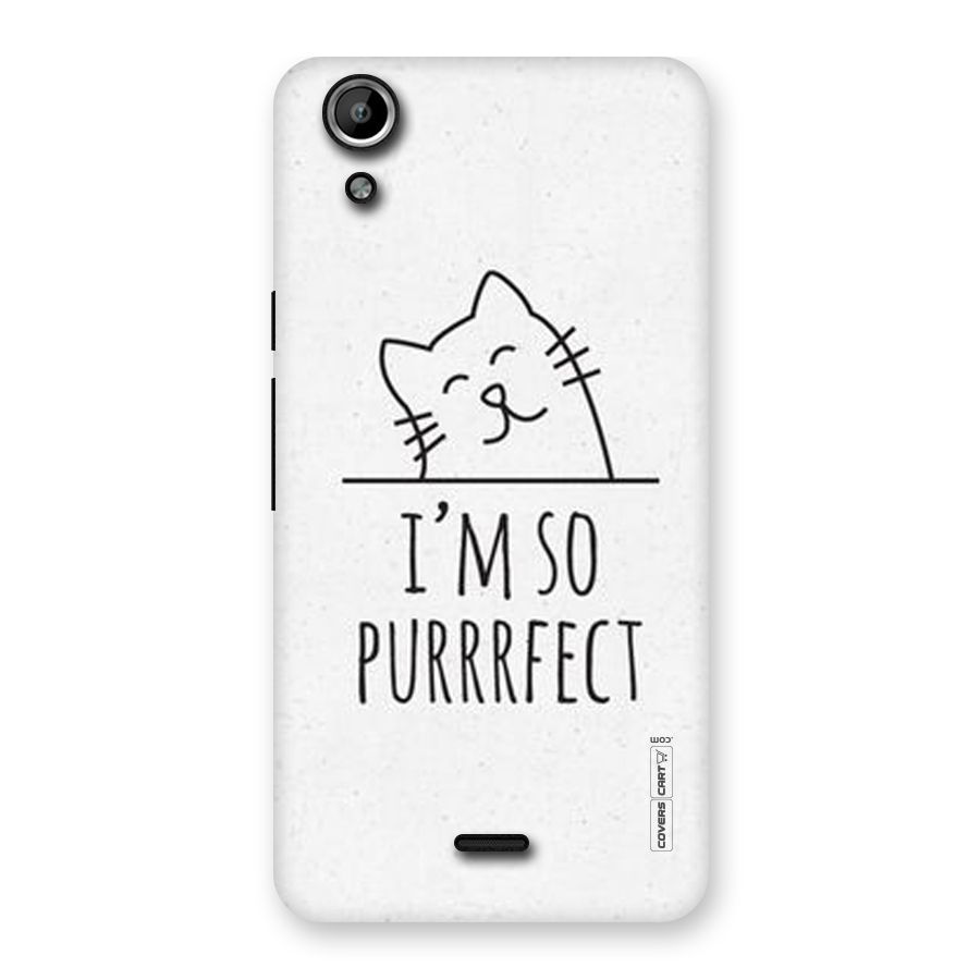 So Purrfect Back Case for Micromax Canvas Selfie Lens Q345