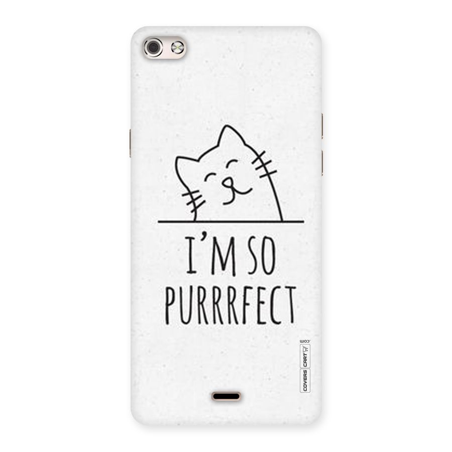 So Purrfect Back Case for Micromax Canvas Silver 5