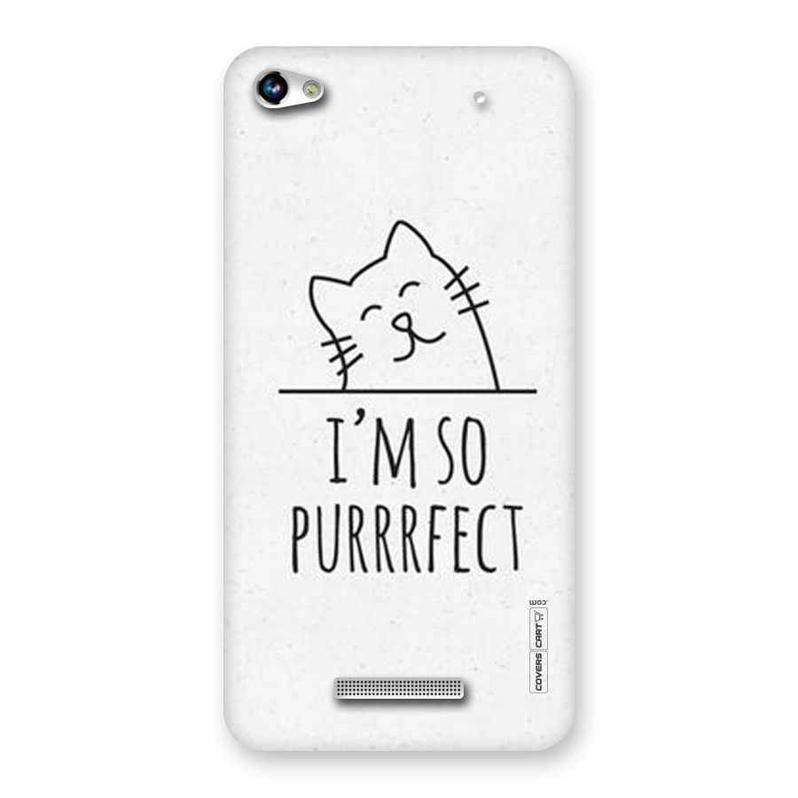 So Purrfect Back Case for Micromax Hue 2