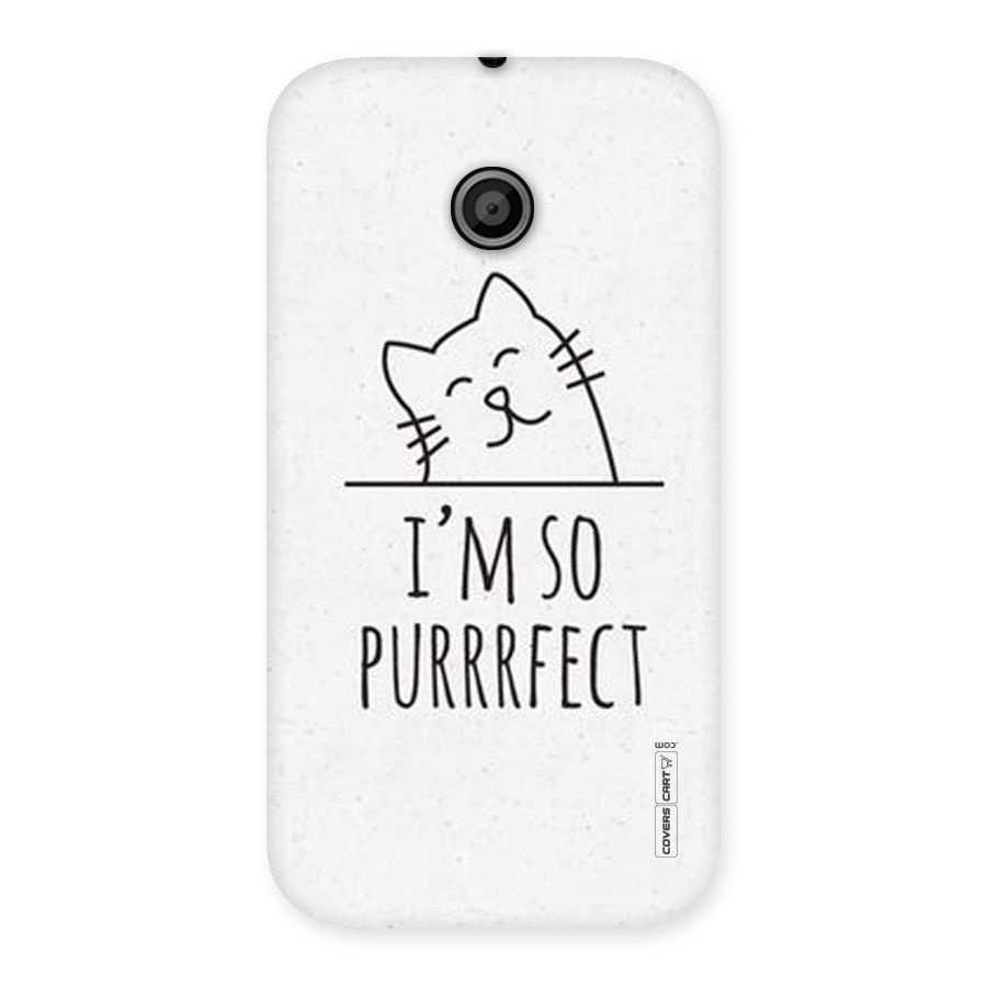 So Purrfect Back Case for Moto E