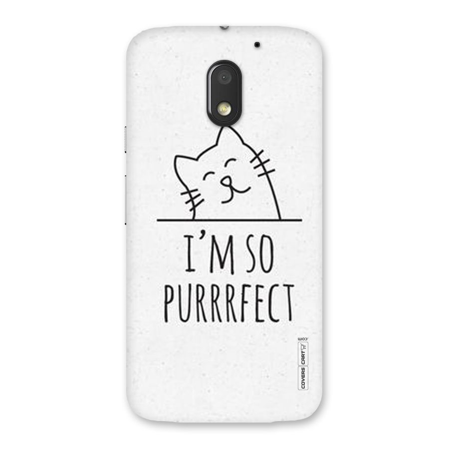 So Purrfect Back Case for Moto E3 Power