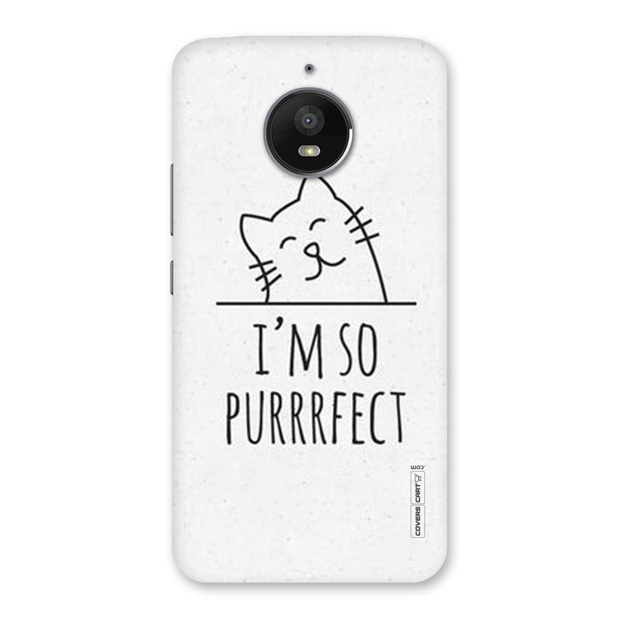 So Purrfect Back Case for Moto E4 Plus