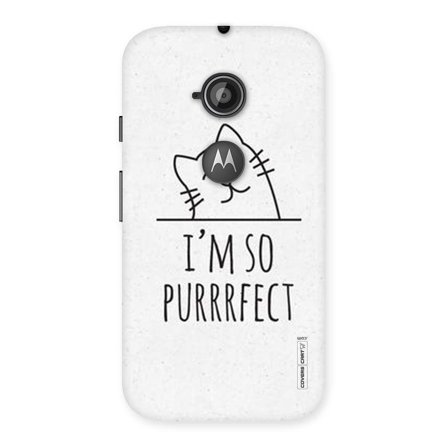 So Purrfect Back Case for Moto E 2nd Gen