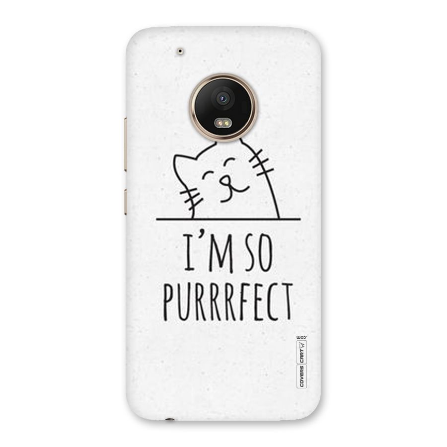 So Purrfect Back Case for Moto G5 Plus