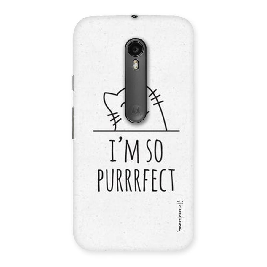 So Purrfect Back Case for Moto G Turbo