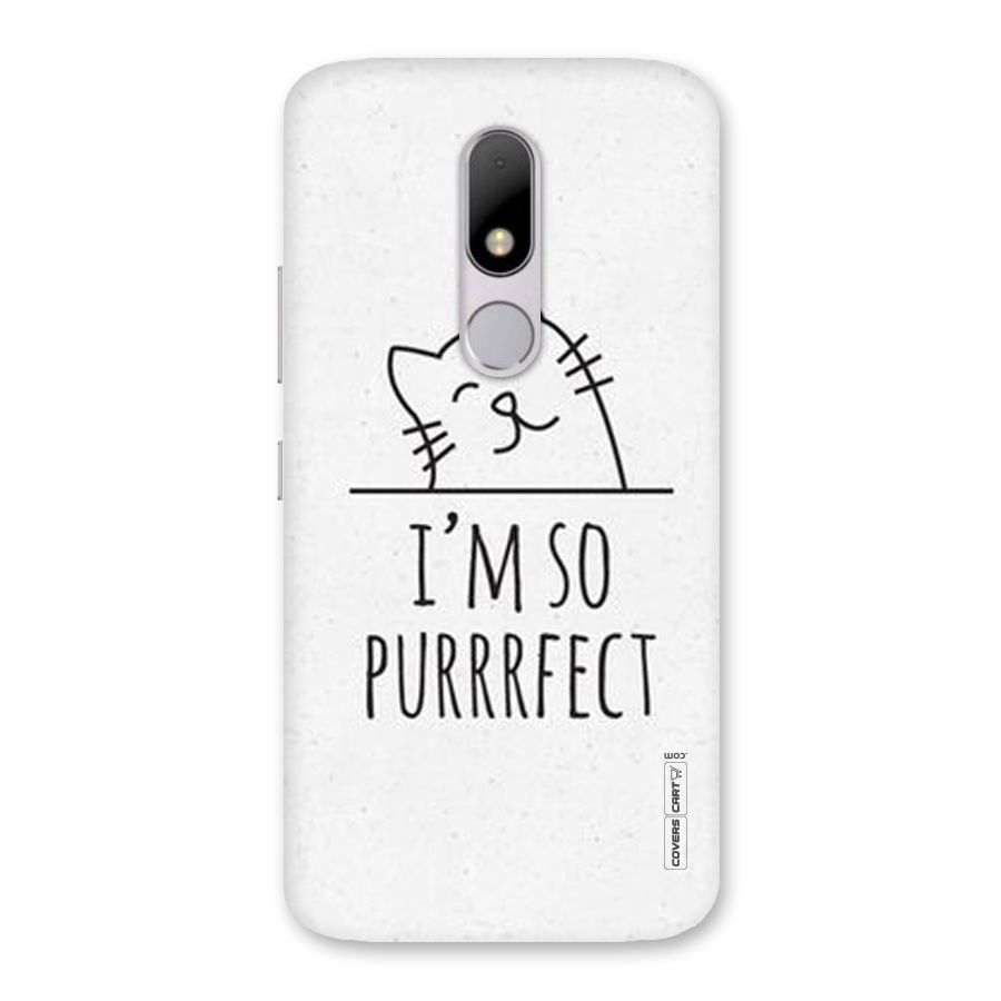 So Purrfect Back Case for Moto M