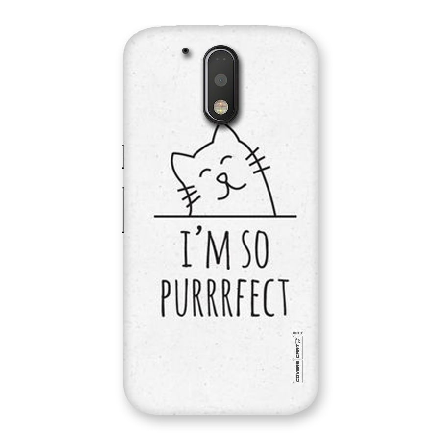 So Purrfect Back Case for Motorola Moto G4