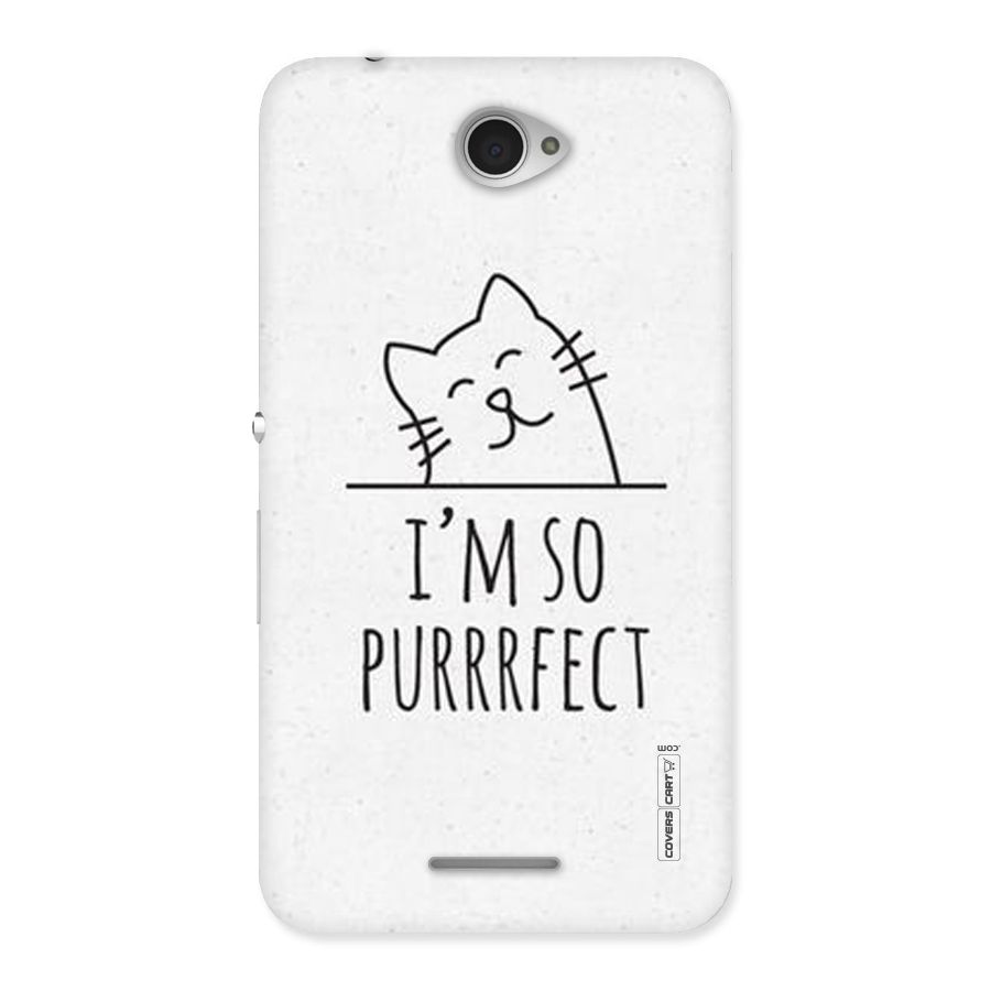 So Purrfect Back Case for Sony Xperia E4