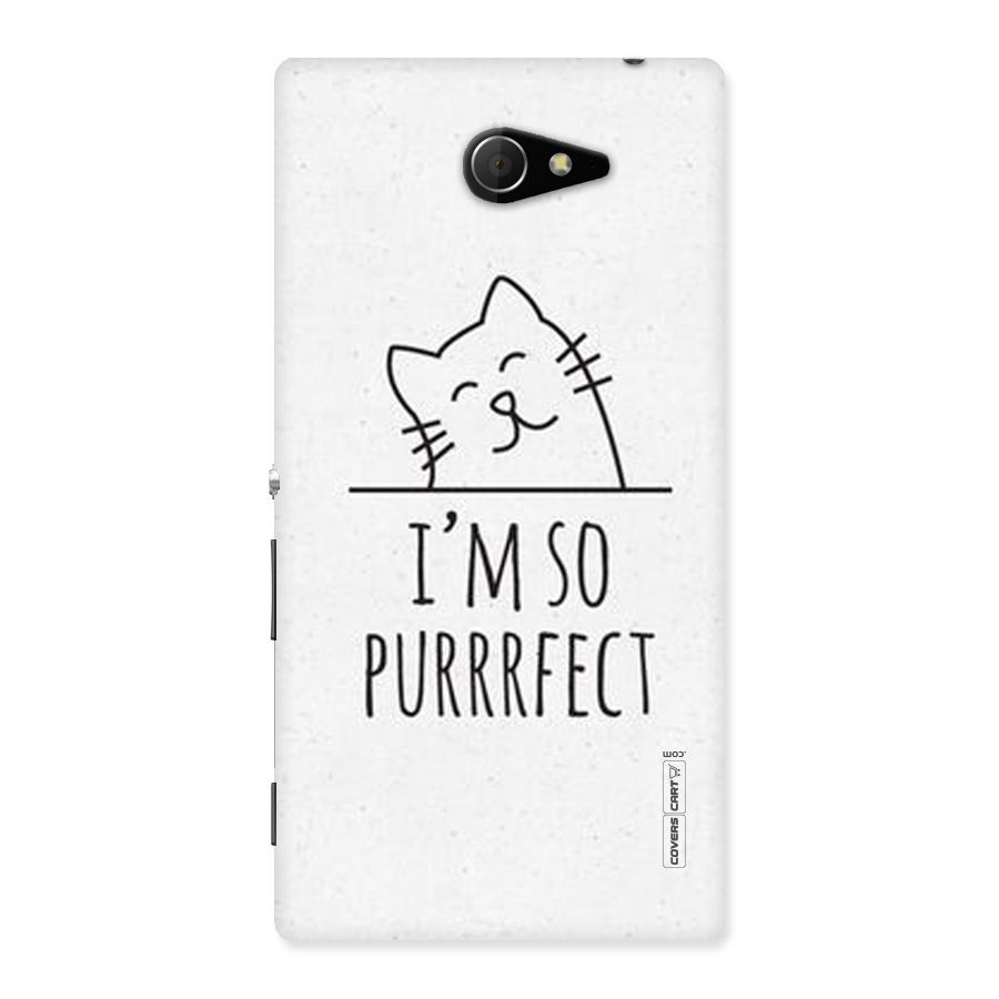 So Purrfect Back Case for Sony Xperia M2