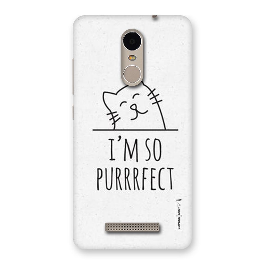 So Purrfect Back Case for Xiaomi Redmi Note 3