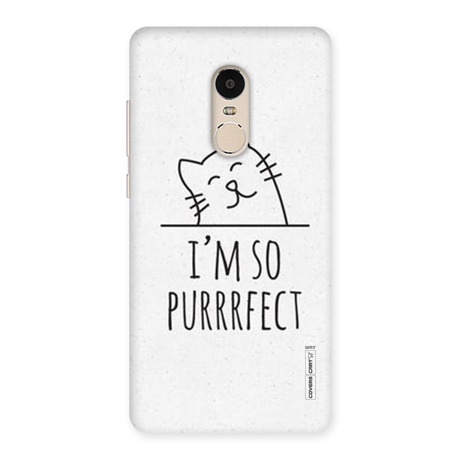So Purrfect Back Case for Xiaomi Redmi Note 4
