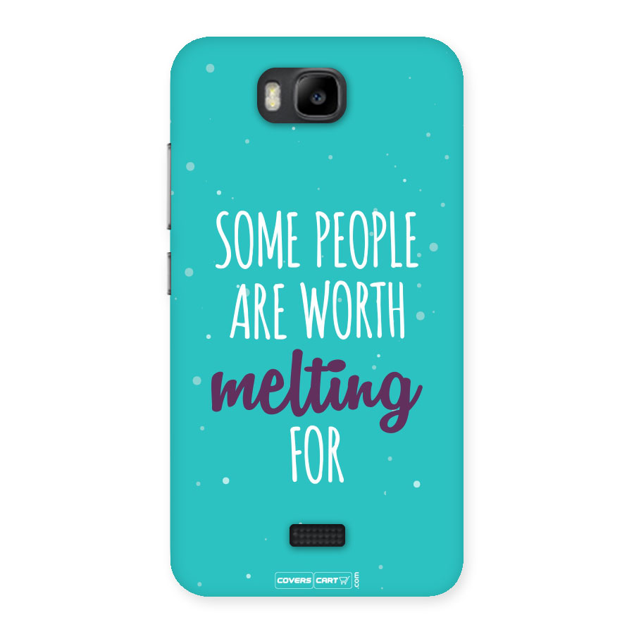 Some People Are Worth Melting For Back Case for Honor Bee