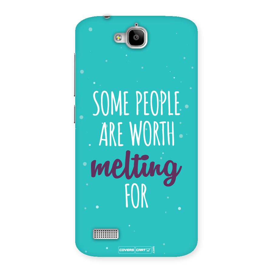 Some People Are Worth Melting For Back Case for Honor Holly