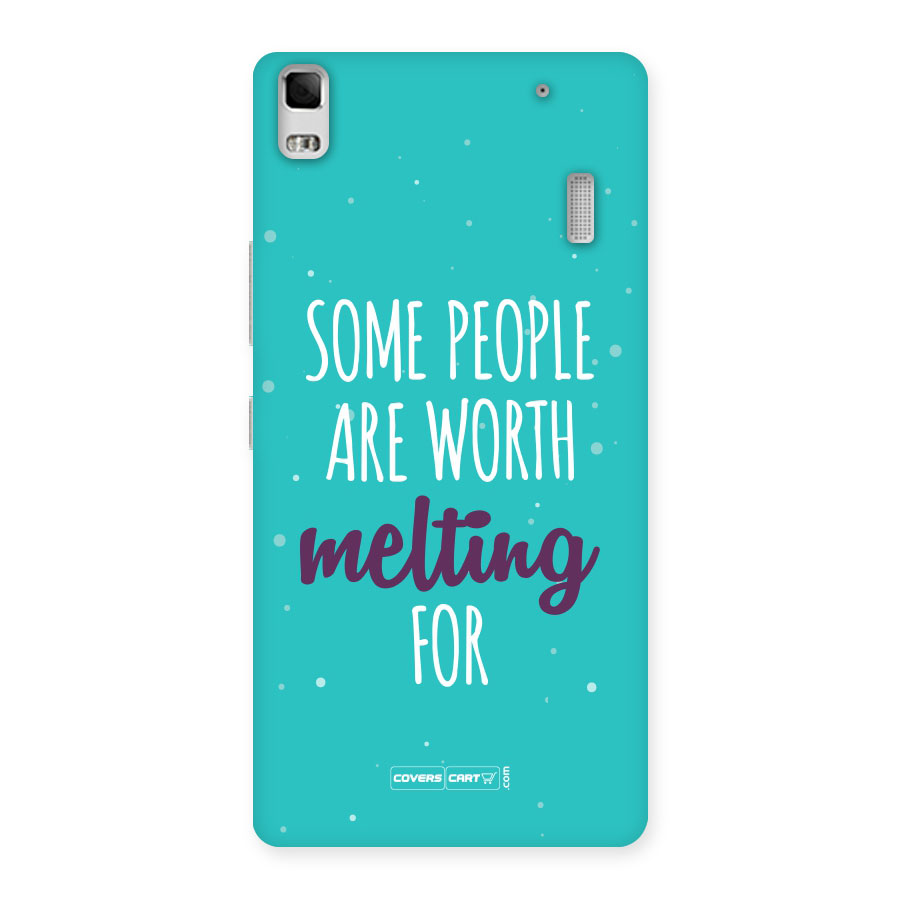 Some People Are Worth Melting For Back Case for Lenovo A7000