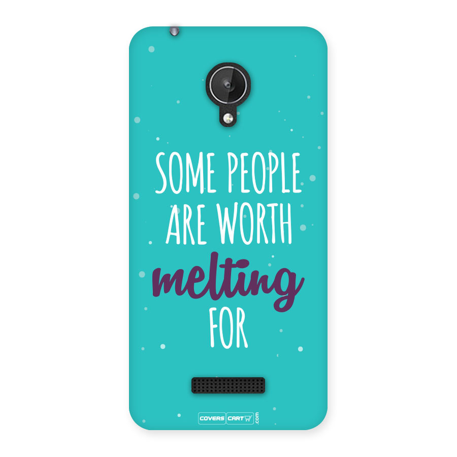Some People Are Worth Melting For Back Case for Micromax Canvas Spark Q380