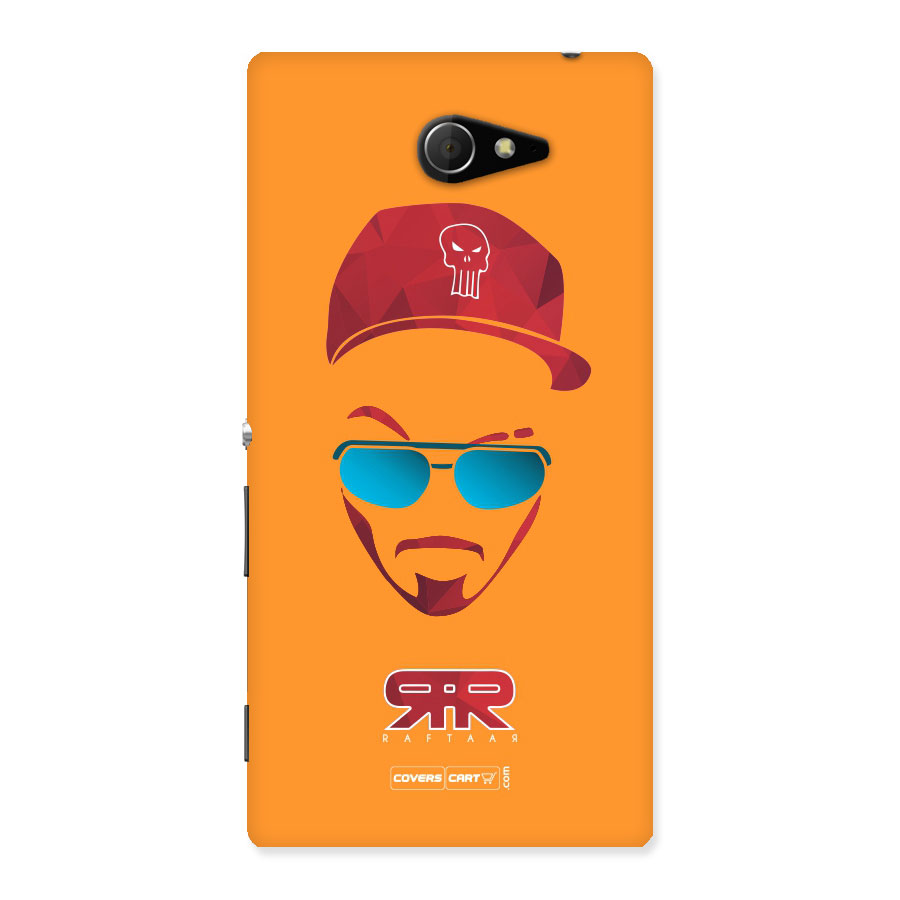 Special Raftaar Edition Orange Back Case for Sony Xperia M2