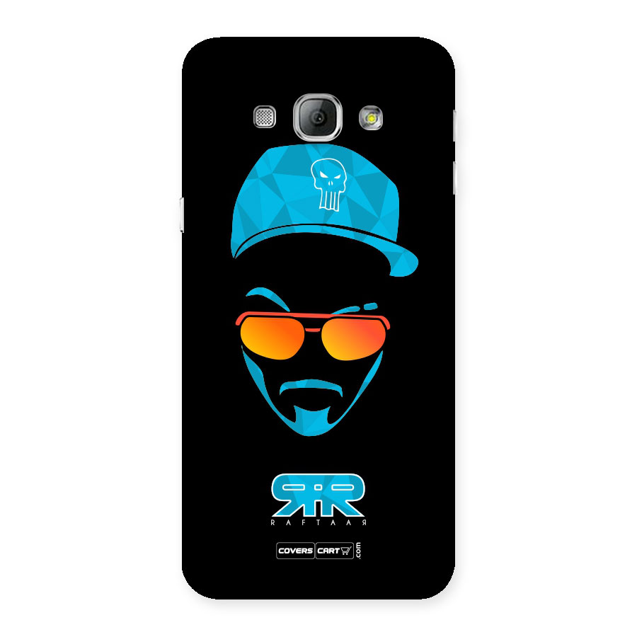 Raftaar Black and Blue Back Case for Galaxy A8