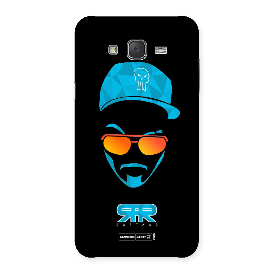 Raftaar Black and Blue Back Case for Galaxy J7