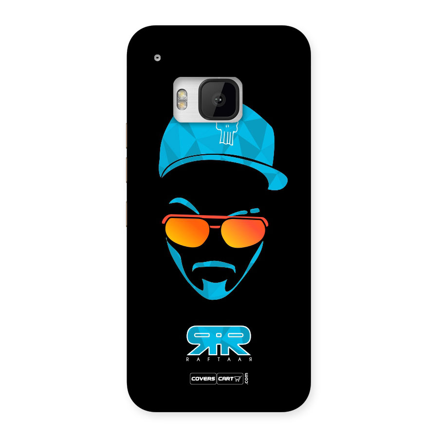 Raftaar Black and Blue Back Case for HTC One M9