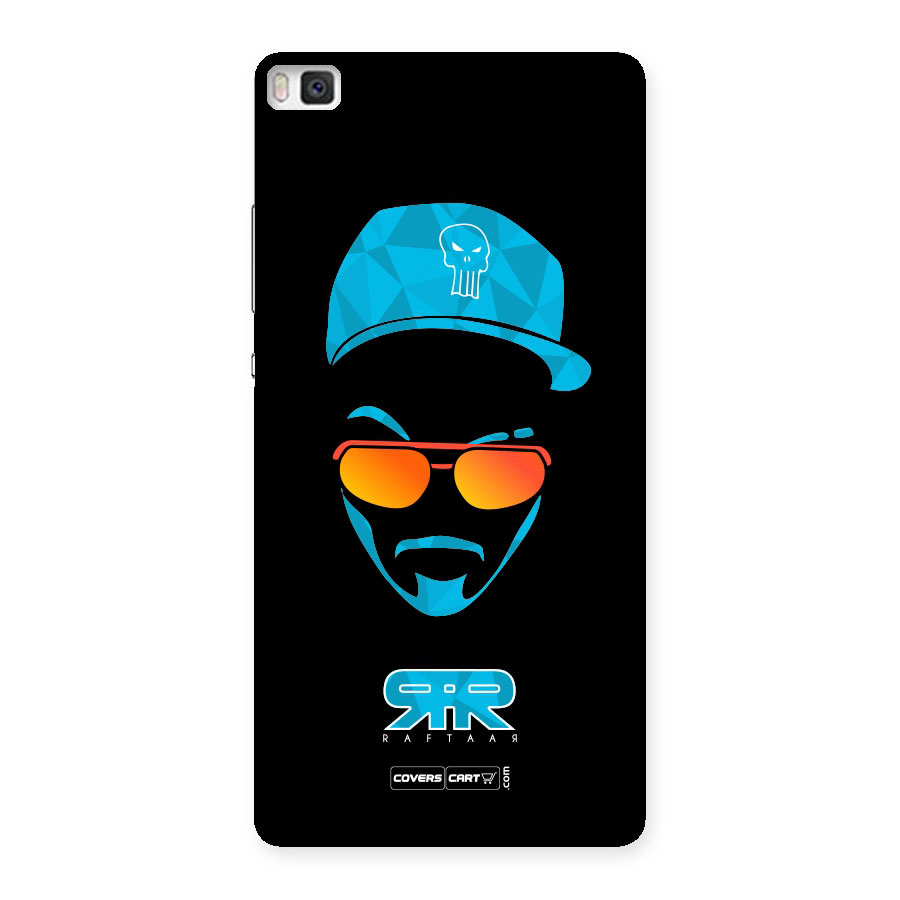 Raftaar Black and Blue Back Case for Huawei P8