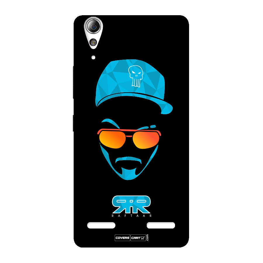 Raftaar Black and Blue Back Case for Lenovo A6000 Plus