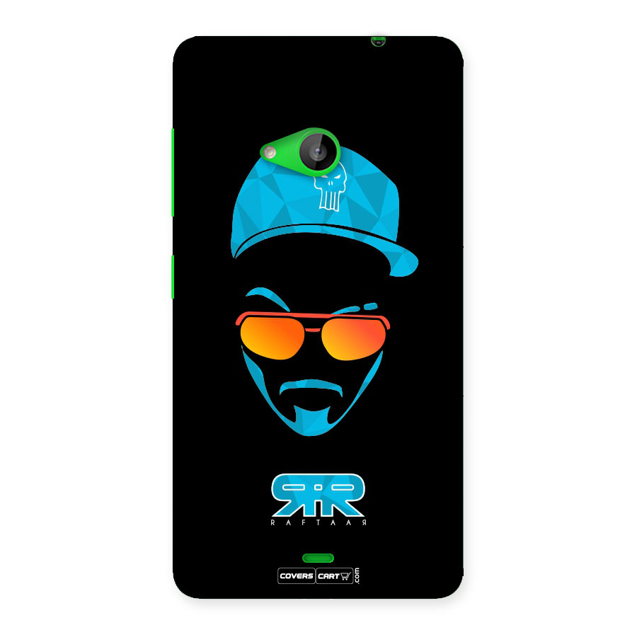Raftaar Black and Blue Back Case for Lumia 535