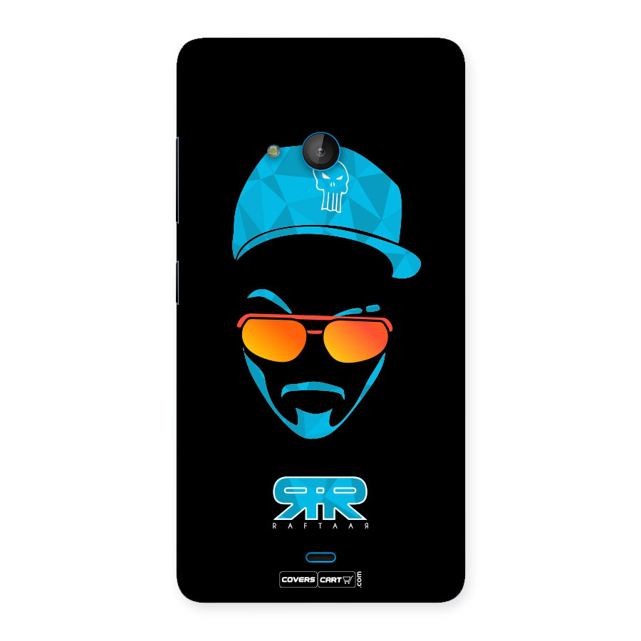 Raftaar Black and Blue Back Case for Lumia 540