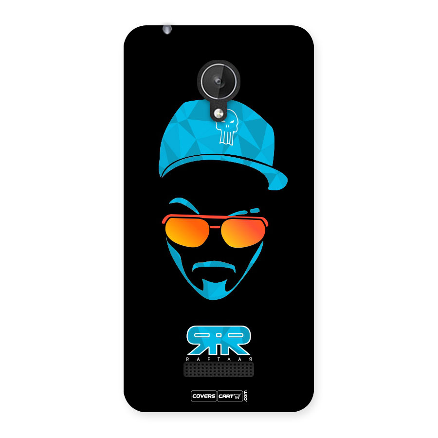 Raftaar Black and Blue Back Case for Micromax Canvas Spark Q380