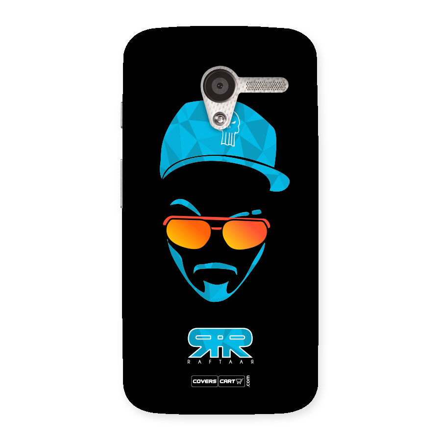 Raftaar Black and Blue Back Case for Moto X