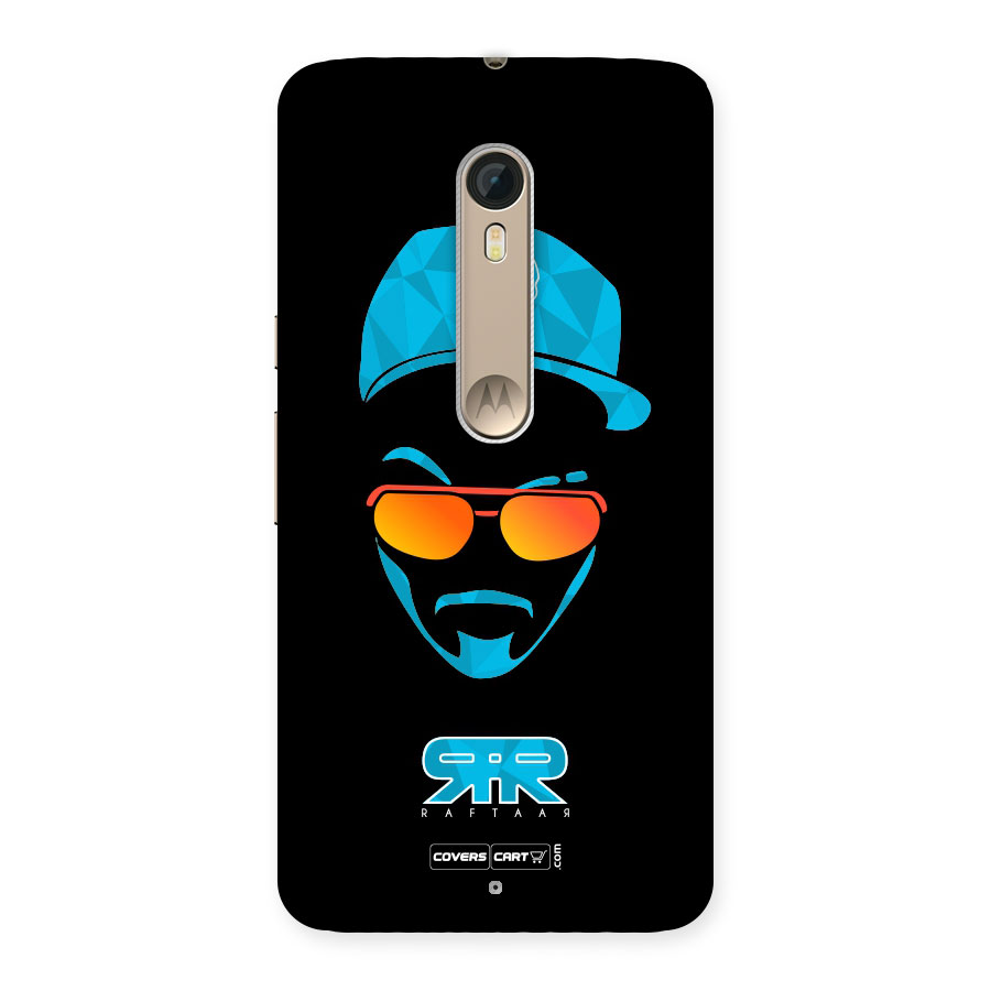 Raftaar Black and Blue Back Case for Motorola Moto X Style