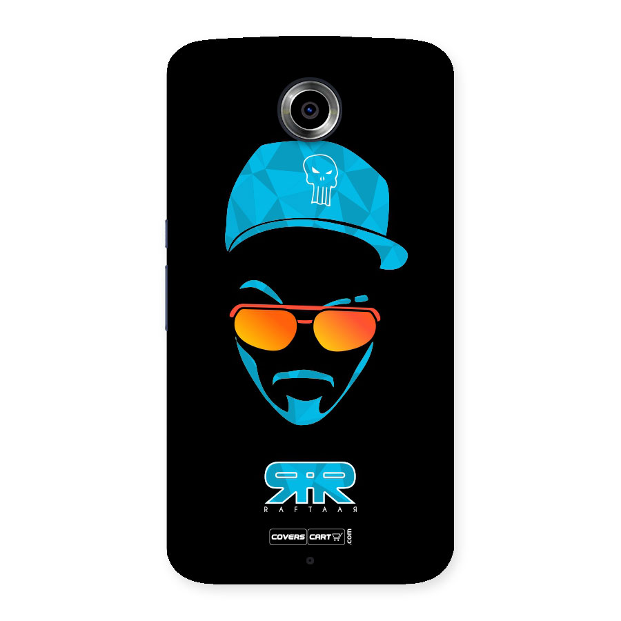 Raftaar Black and Blue Back Case for Nexus 6