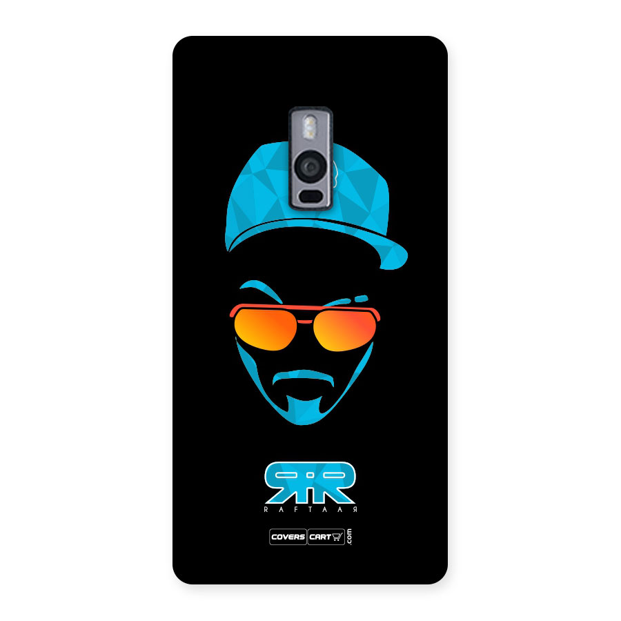 Raftaar Black and Blue Back Case for OnePlus Two