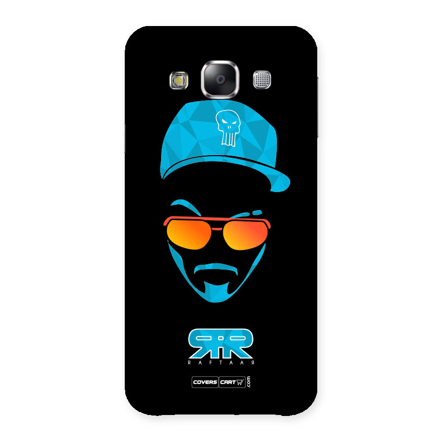 Raftaar Black and Blue Back Case for Samsung Galaxy E5