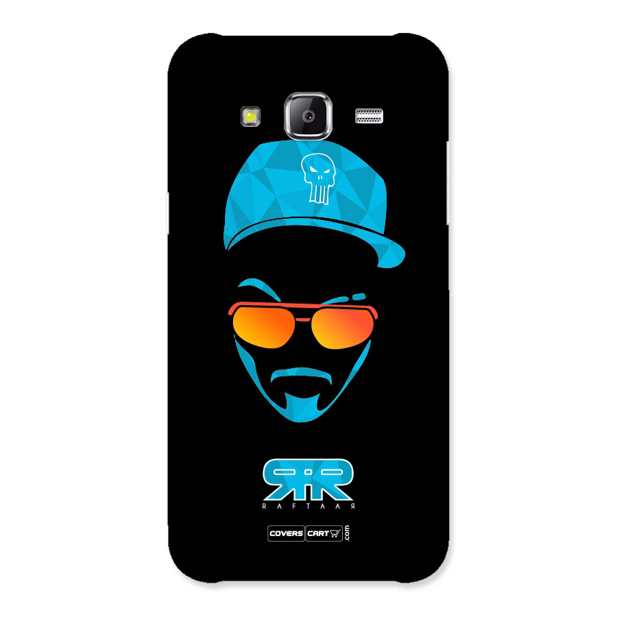 Raftaar Black and Blue Back Case for Samsung Galaxy J5