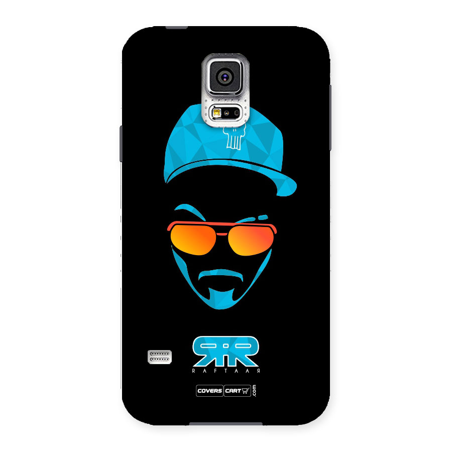 Raftaar Black and Blue Back Case for Samsung Galaxy S5