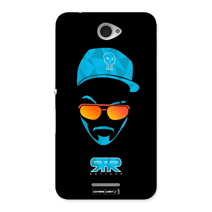 Raftaar Black and Blue Back Case for Sony Xperia E4