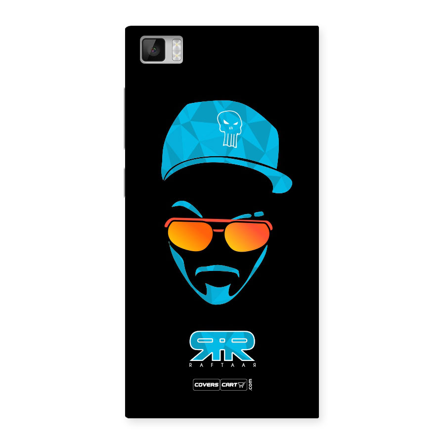 Raftaar Black and Blue Back Case for Xiaomi Mi3