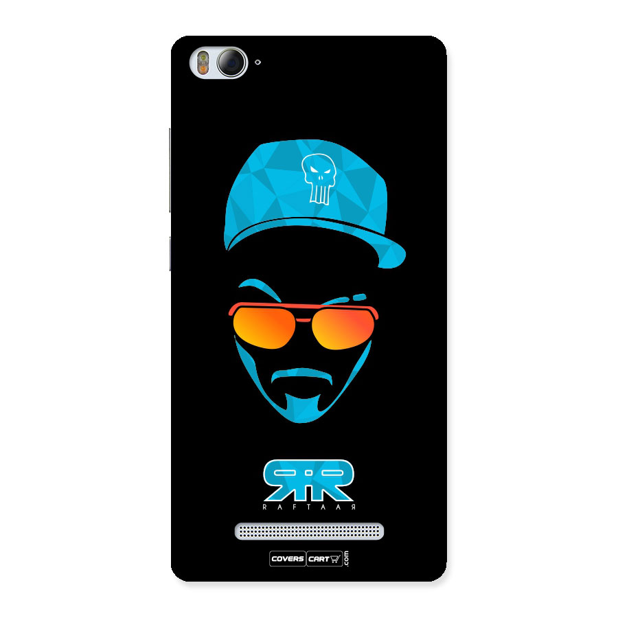 Raftaar Black and Blue Back Case for Xiaomi Mi4i