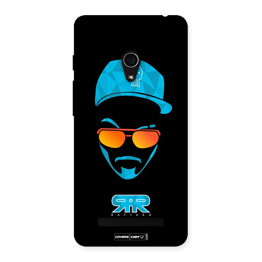 Raftaar Black and Blue Back Case for Zenfone 5
