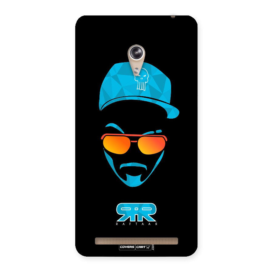 Raftaar Black and Blue Back Case for Zenfone 6