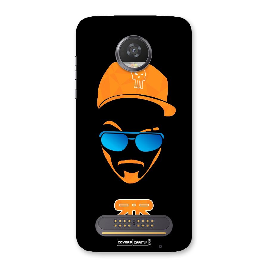 Special Raftaar Edition Orange Back Case for Moto Z2 Play