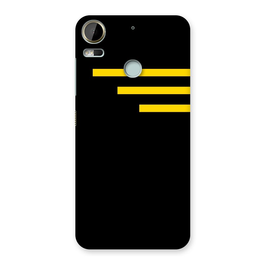 Sports Yellow Stripes Back Case for Desire 10 Pro