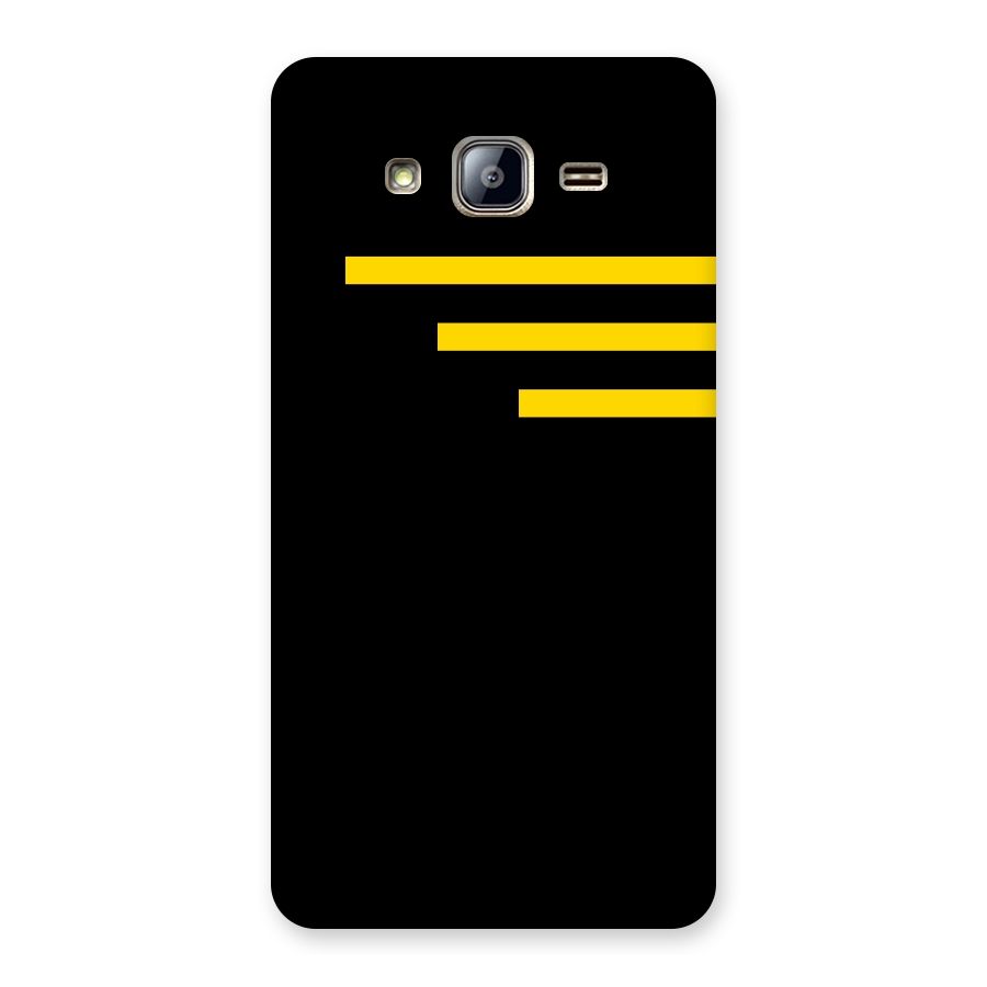 Sports Yellow Stripes Back Case for Galaxy On5