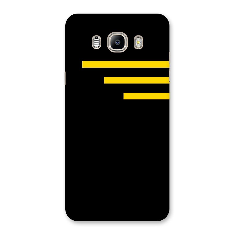 Sports Yellow Stripes Back Case for Galaxy On8