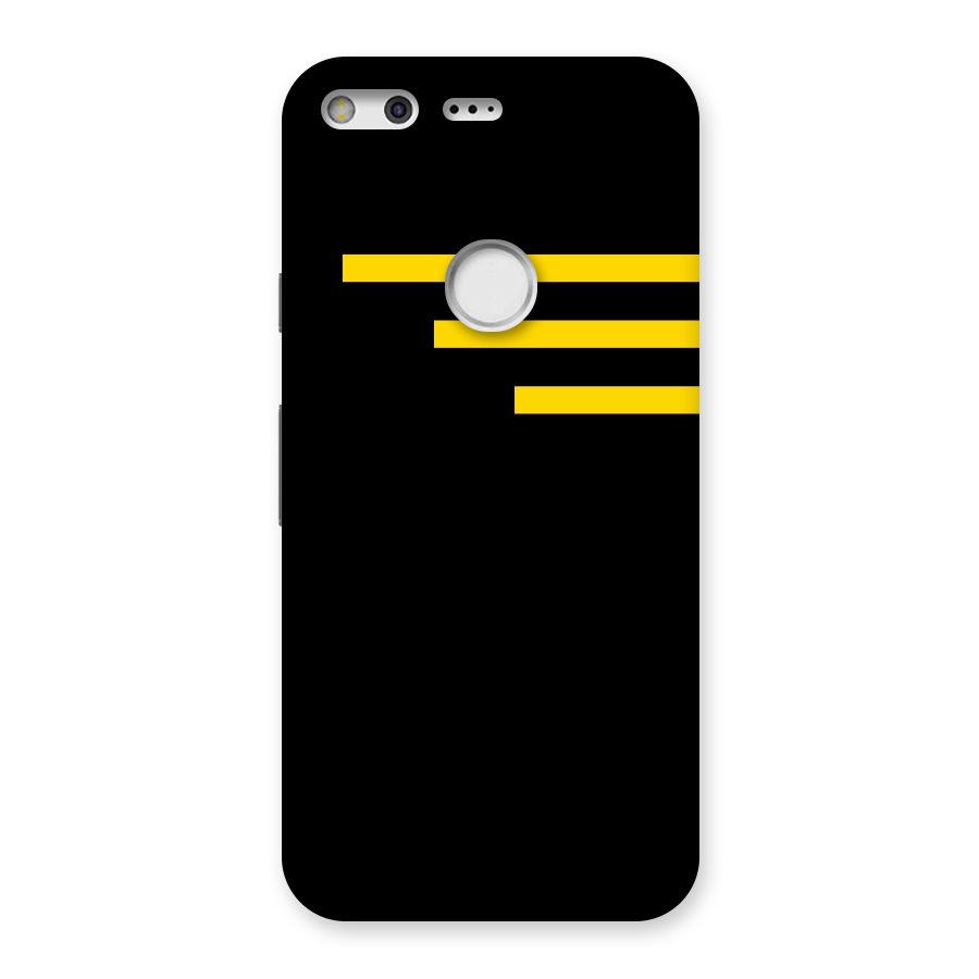 Sports Yellow Stripes Back Case for Google Pixel XL