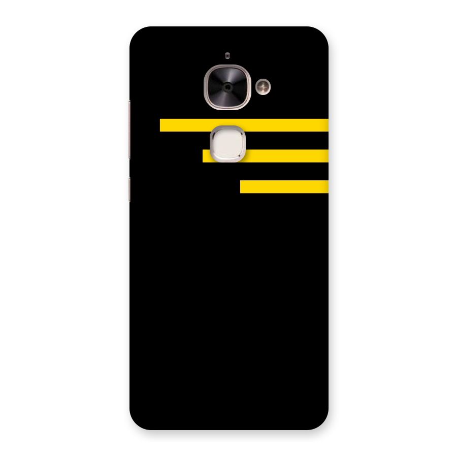 Sports Yellow Stripes Back Case for Le 2
