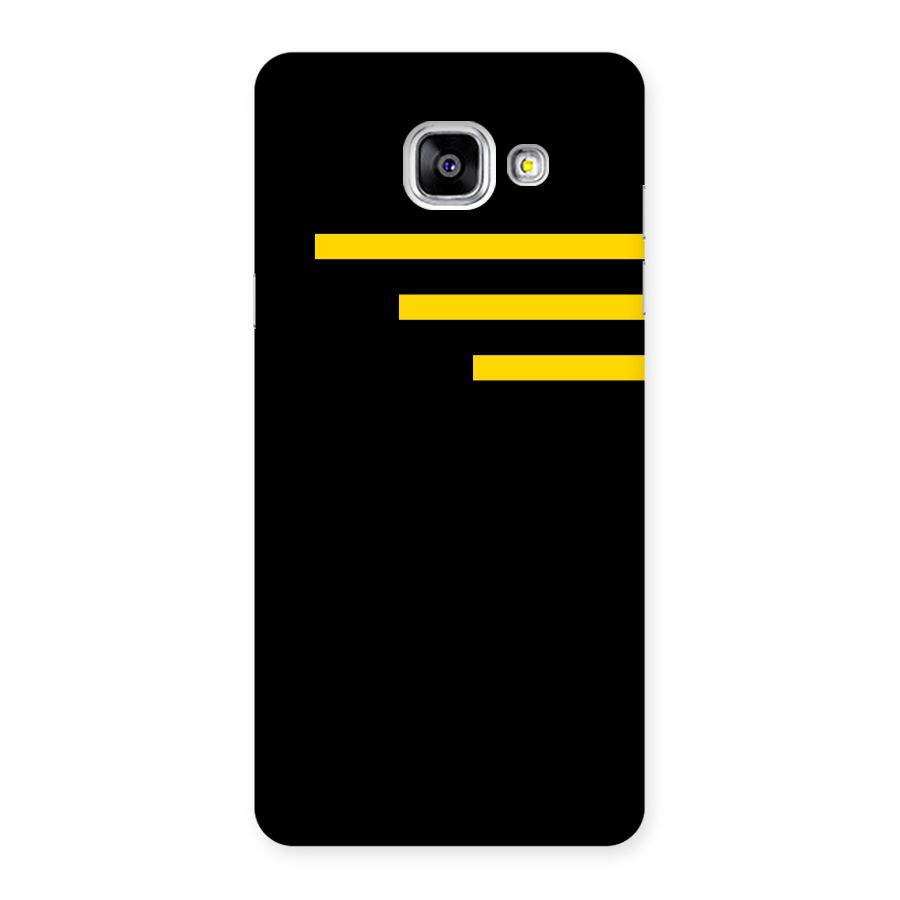 Sports Yellow Stripes Back Case for Galaxy A5 2016