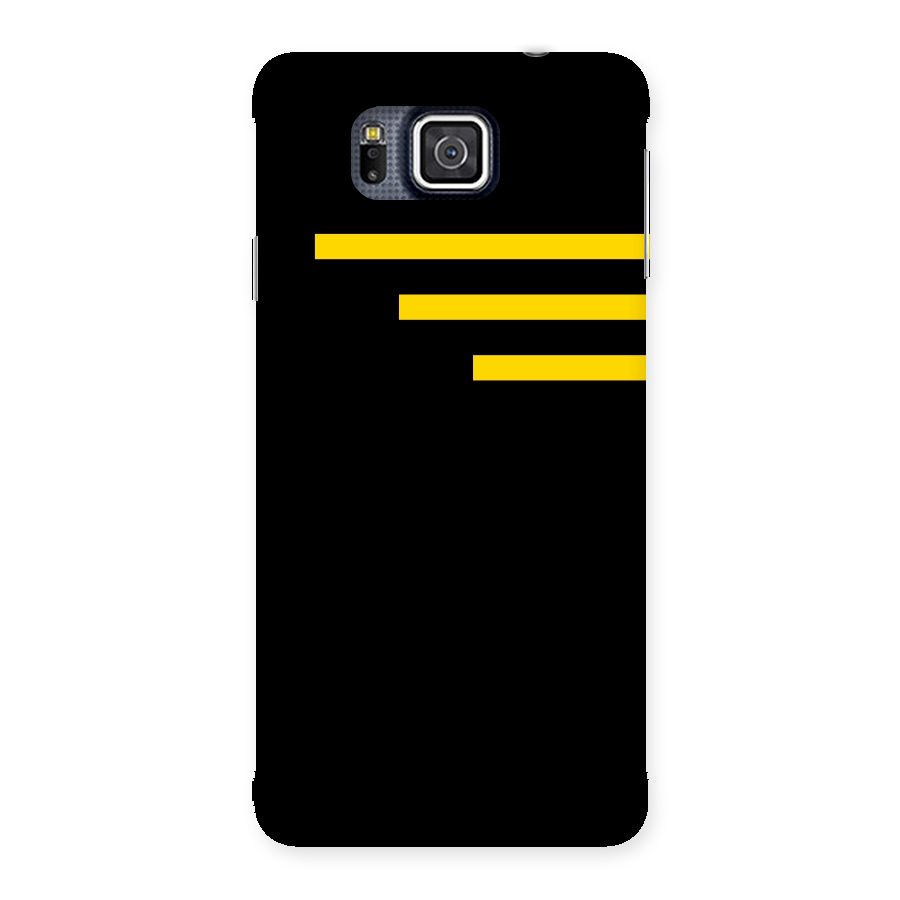 Sports Yellow Stripes Back Case for Galaxy Alpha