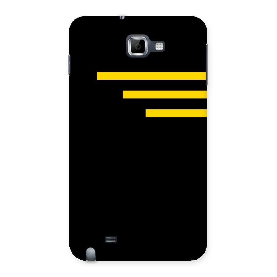 Sports Yellow Stripes Back Case for Galaxy Note