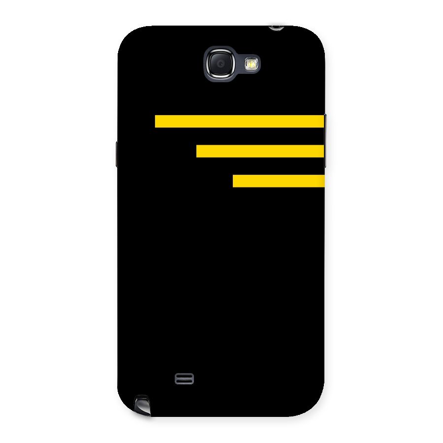 Sports Yellow Stripes Back Case for Galaxy Note 2